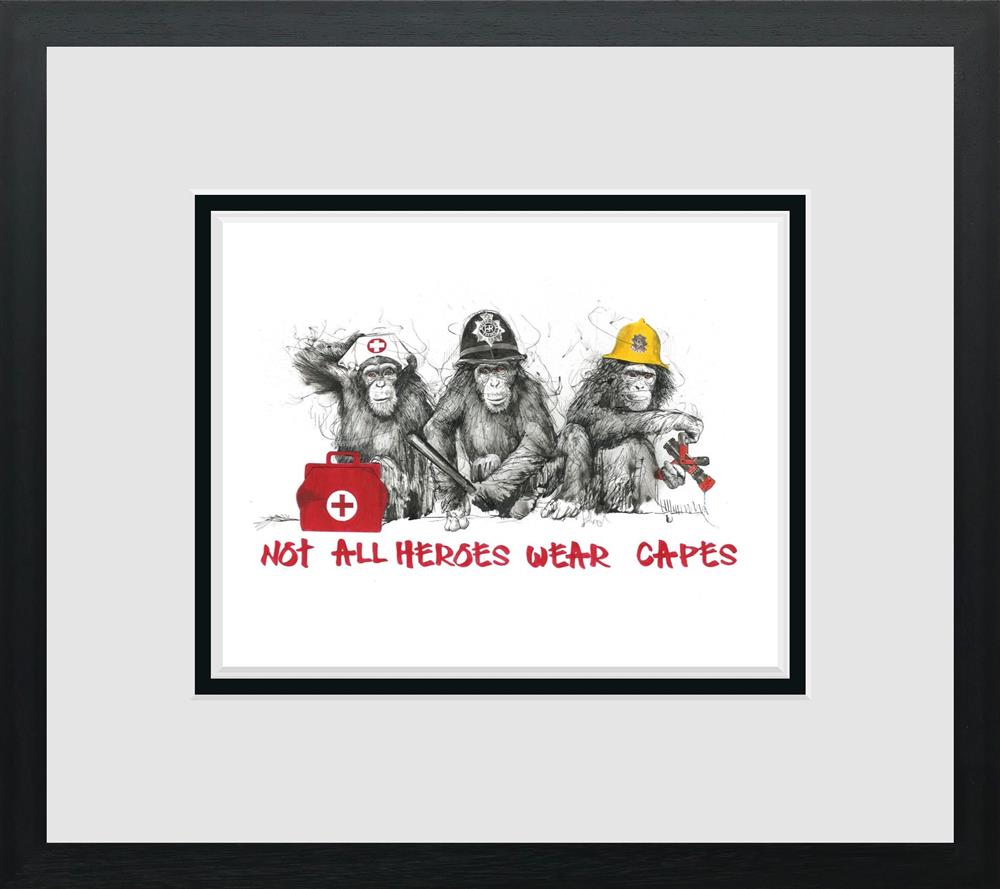 Not All Heroes Wear Capes - Miniature by Scott Tetlow