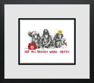 Not All Heroes Wear Capes - Miniature by Scott Tetlow