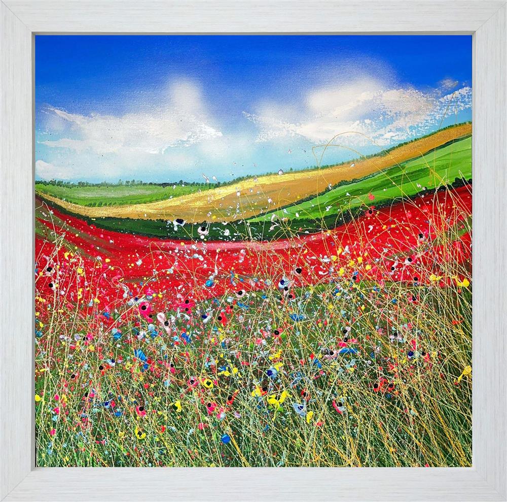 Red Flower Fields by Lisa Pang