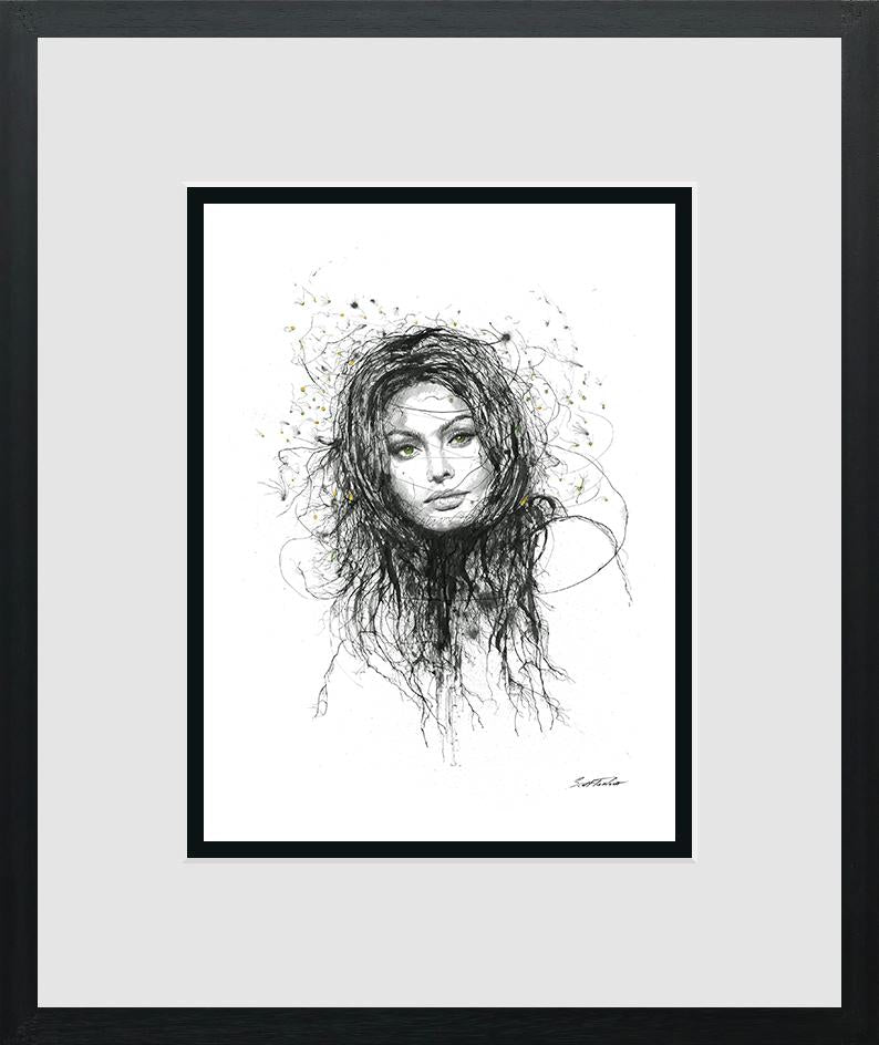 Sophia Loren - Miniature by Scott Tetlow