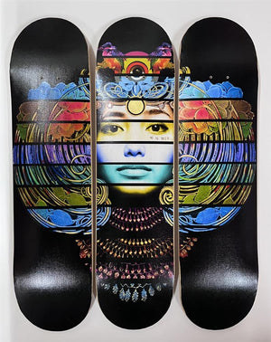 'Sphinx Malakbel’ Skate Deck Trio. by The Trunk Of Funk