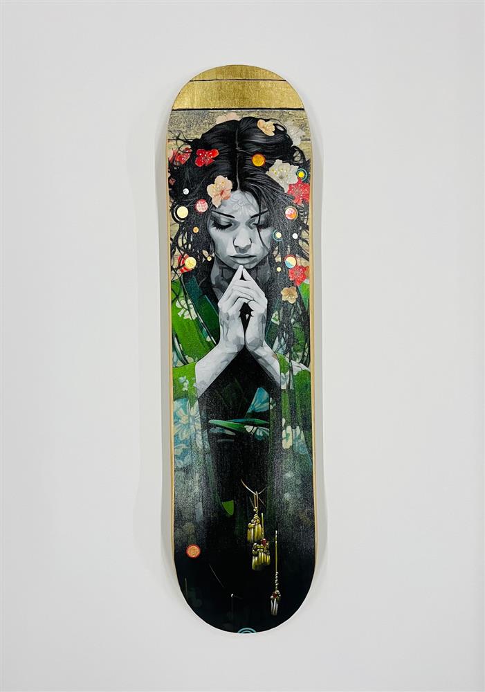 The Wave That Breaks Below - Single Skatedeck by The Trunk Of Funk