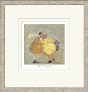 A Big Old Squish Signed Framed Limited Edition Print on Paper by Artist Sam Toft
