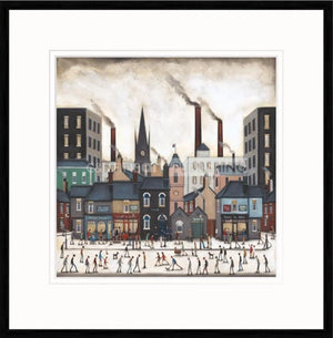 A Northern Saturday Framed Signed Limited Edition Print on Paper by Artist Sean Durkin