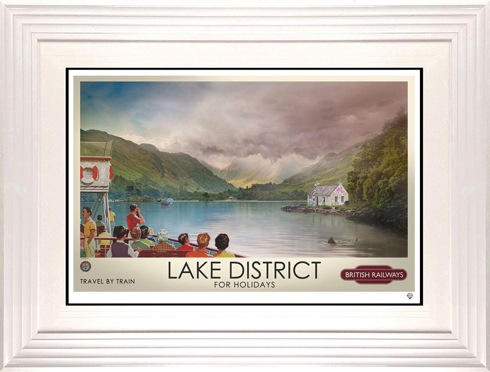 A Postcard From The Lakes Framed Limited Edition Print on Paper by Artist JJ Adams