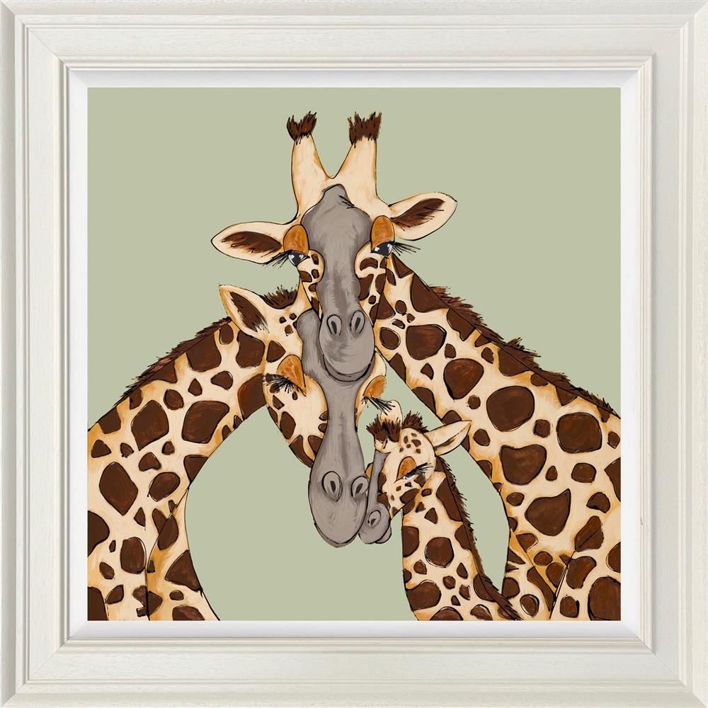 A Tall Trio Signed Framed Limited Edition Print on Board by Artist Amy Louise