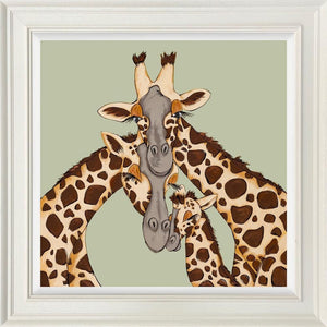 A Tall Trio Signed Framed Limited Edition Print on Board by Artist Amy Louise