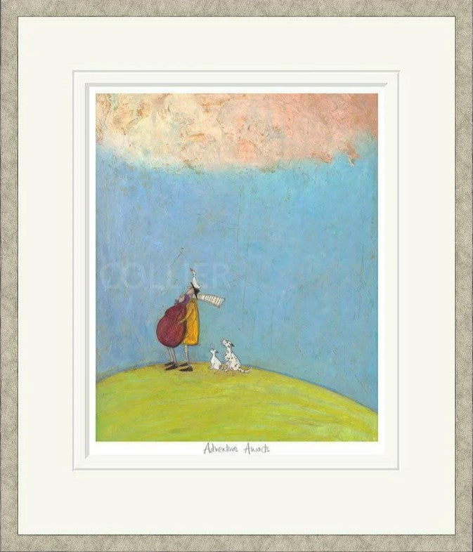 Adventure Awaits Signed Framed Limited Edition Print on Paper by Artist Sam Toft