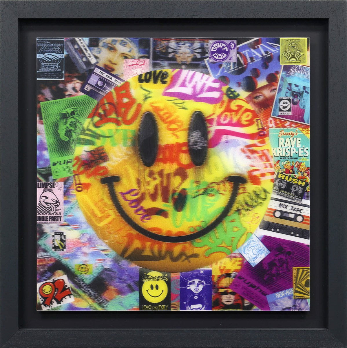 After Hours Framed Signed Limited Edition 3D Lenticular Print on Board by Artist Dan Pearce