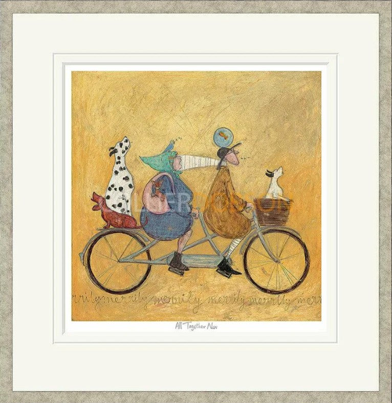 All Together Now Signed Framed Limited Edition Print on Paper by Artist Sam Toft