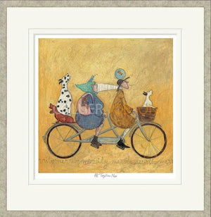 All Together Now Signed Framed Limited Edition Print on Paper by Artist Sam Toft
