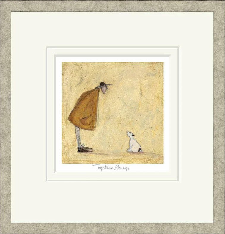 Always Together Signed Framed Limited Edition Print on Paper by Artist Sam Toft