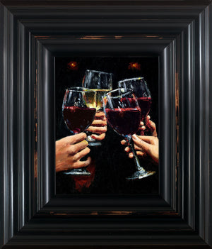 An Evening Together Framed Print on Board By Artist Fabian Perez