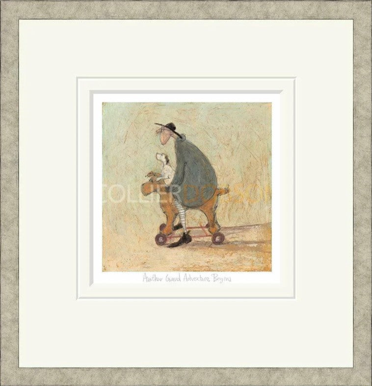 Another Grand Adventure Begins Signed Framed Limited Edition Print on Paper by Artist Sam Toft