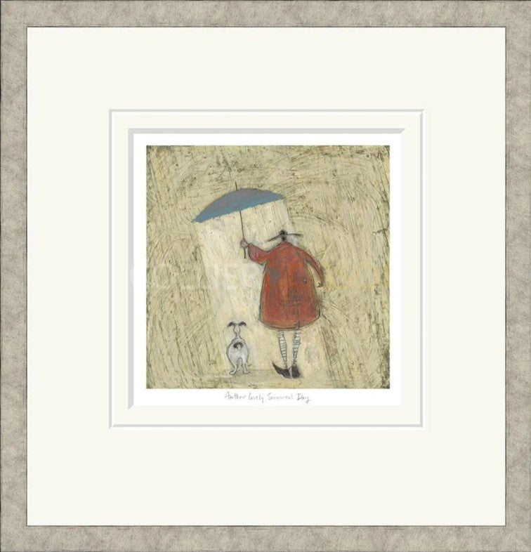 Another Lovely Summers Day Signed Framed Limited Edition Print on Paper by Artist Sam Toft
