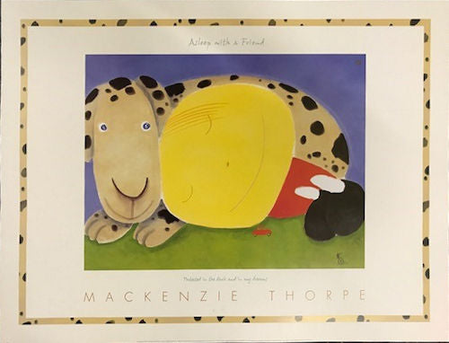 Asleep With A Friend Art Poster by Artist Mackenzie Thorpe