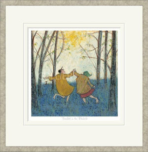 Barefoot In The Bluebells Signed Framed Limited Edition Print on Paper by Artist Sam Toft