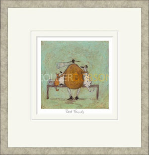 Best Friends Signed Framed Limited Edition Print on Paper by Artist Sam Toft