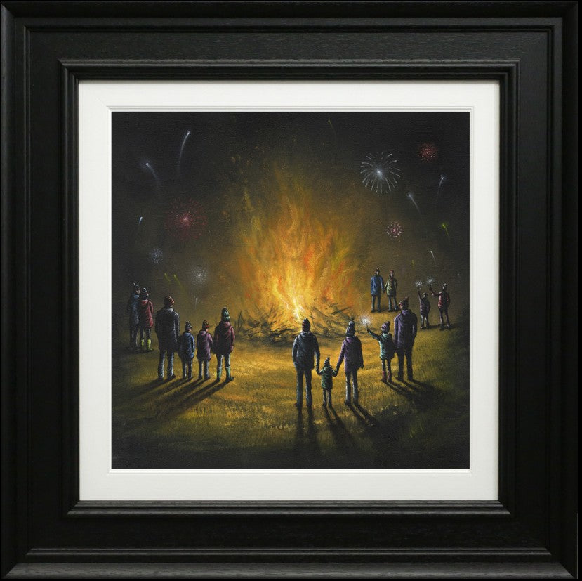 Bonfire Toffee Signed Framed Limited Edition Print on Board by Artist Danny Abrahams