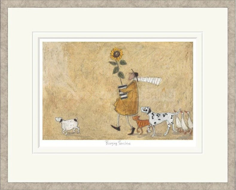 Bring Me Sunshine Signed Framed Limited Edition Print on Paper by Artist Sam Toft