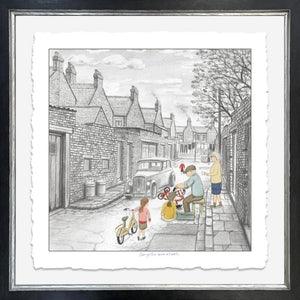 Can Ye Fix Mine As Well Signed Framed Limited Edition Print on Paper by Artist Leigh Lambert