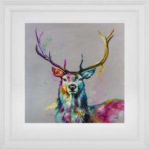 Cervo Framed Print on Paper by Artist Katy Jade Dobson