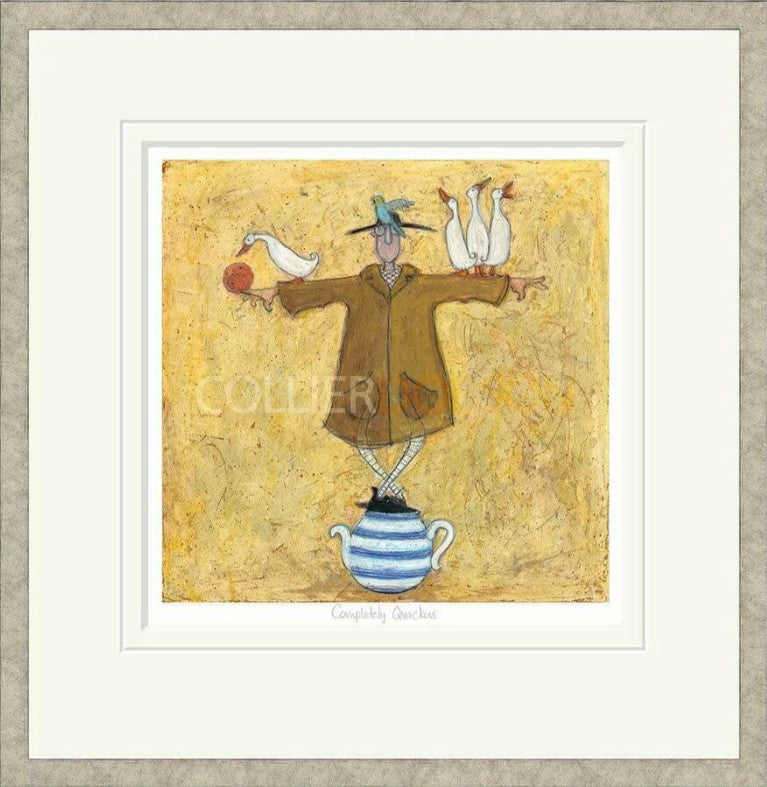 Completely Quackers Signed Framed Limited Edition Print on Paper by Artist Sam Toft