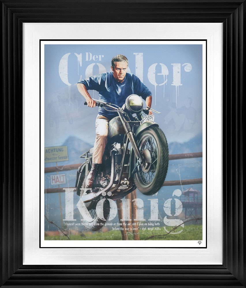 Cooler Konig Framed Signed Limited Edition Print on Paper by Artist JJ Adams