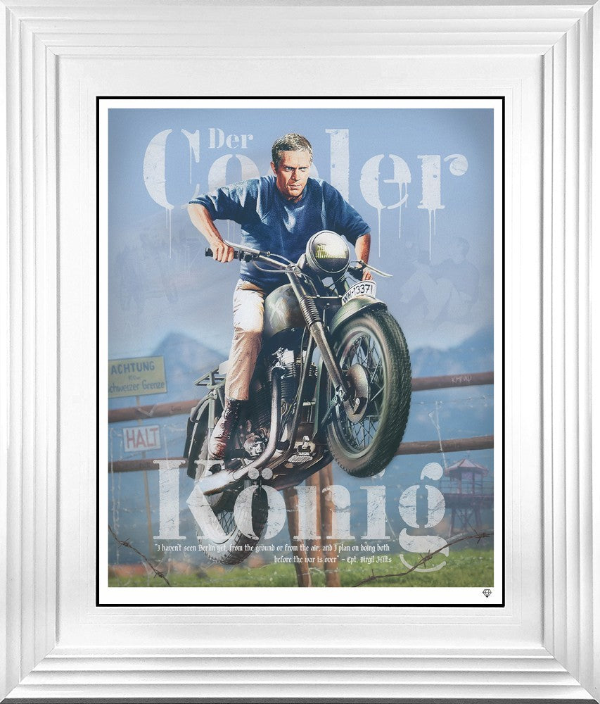 Cooler Konig Framed Signed Limited Edition Print on Paper by Artist JJ Adams