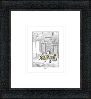 Crash Signed Framed Limited Edition Print on Paper by Artist Leigh Lambert