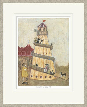 Curly Wurly's Day Out Signed Framed Limited Edition Print on Paper by Artist Sam Toft