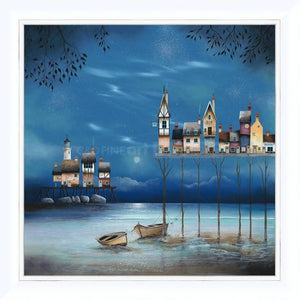 Cuttlefish Pier II Signed Framed Limited Edition Print on Board by Artist Gary Walton