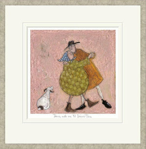 Dance With Me Til Dinner Time Signed Framed Limited Edition Print on Paper by Artist Sam Toft