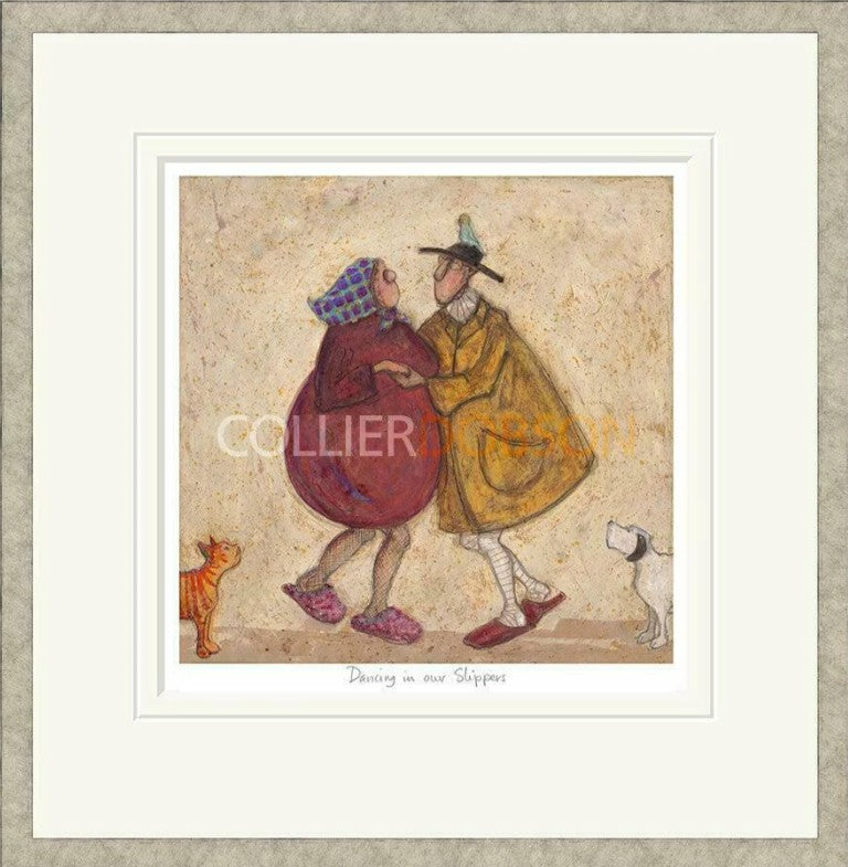 Dancing In Our Slippers Signed Framed Limited Edition Print on Paper by Artist Sam Toft