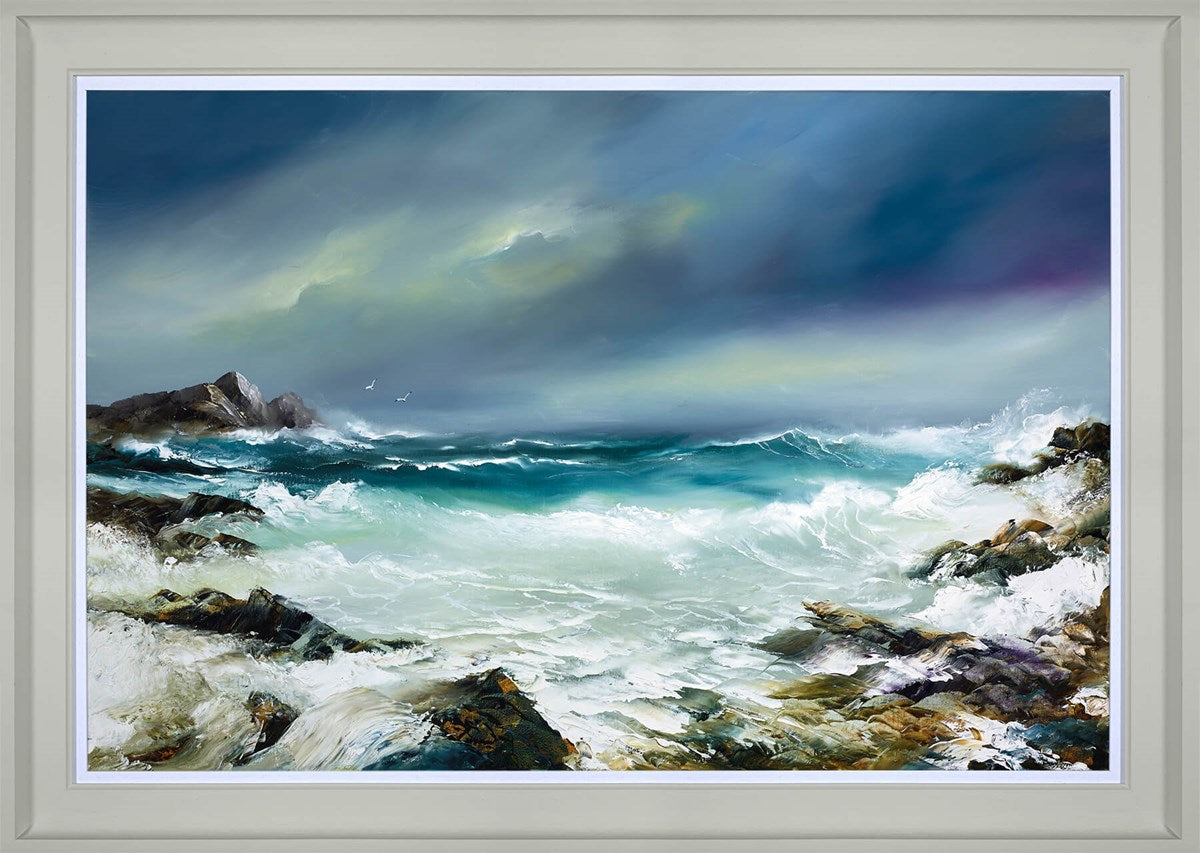 Dancing Tides Framed Limited Edition Print on Board by Artist Philip Gray