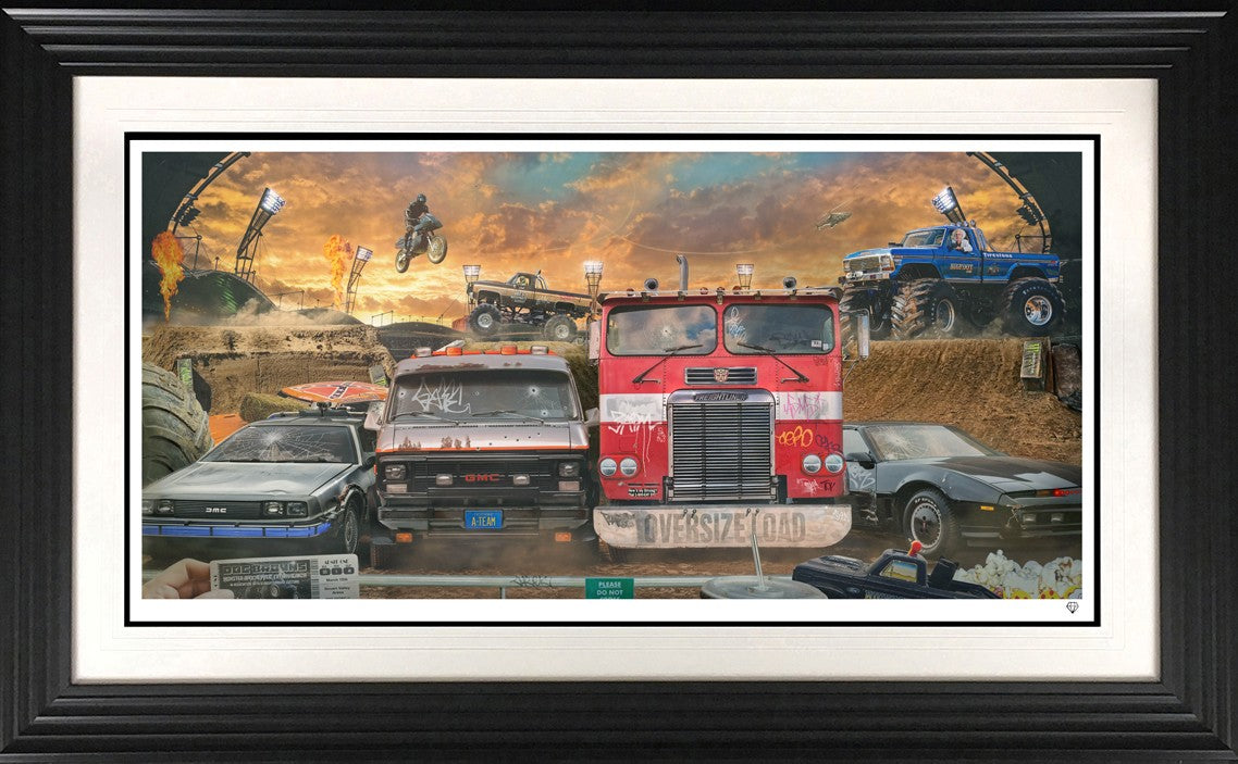 Docs Monster Slam Signed Framed Limited Edition Print on Paper by Artist JJ Adams