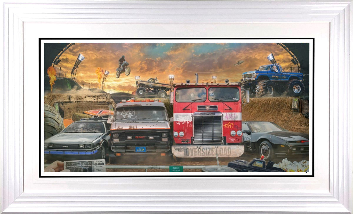 Docs Monster Slam Signed Framed Limited Edition Print on Paper by Artist JJ Adams