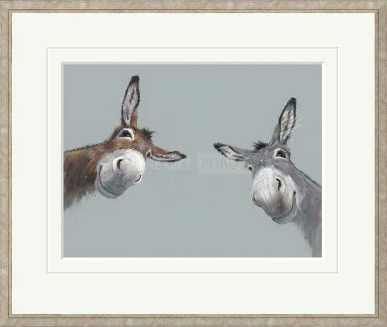 Double Trouble Signed Framed Limited Edition Print on Paper by Artist Nicky Litchfield
