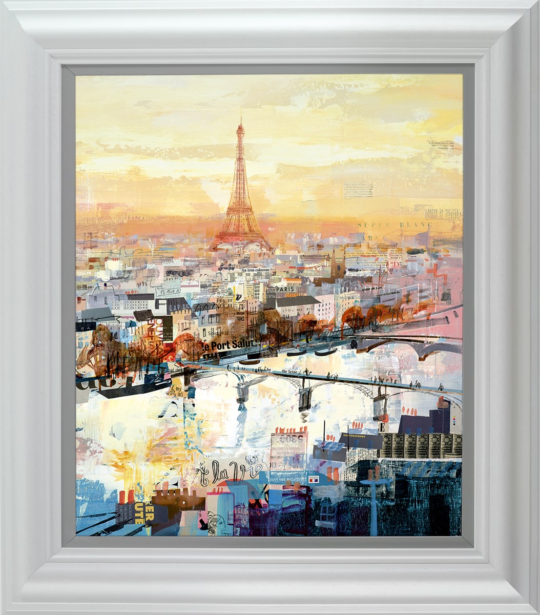 Eiffel For You Framed Print on Board by Artist Tom Butler