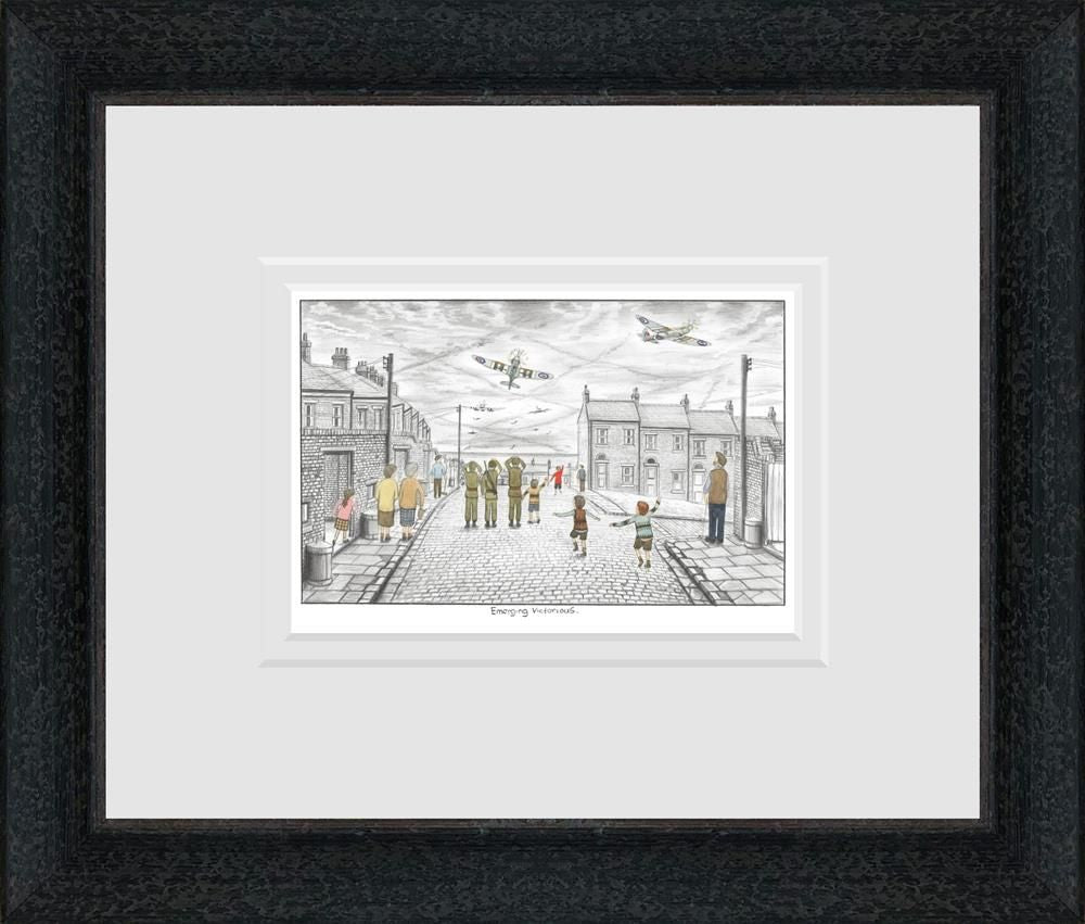 Emerging Victorious Signed Framed Limited Edition Print on Paper by Artist Leigh Lambert