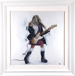 Fire Framed Print on Paper by Artist Carly Ashdown