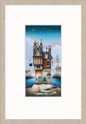 Fish Out of Water Signed Framed Limited Edition Print on Paper by Artist Gary Walton