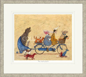 Free Wheeling Spirits Signed Framed Limited Edition Print on Paper by Artist Sam Toft