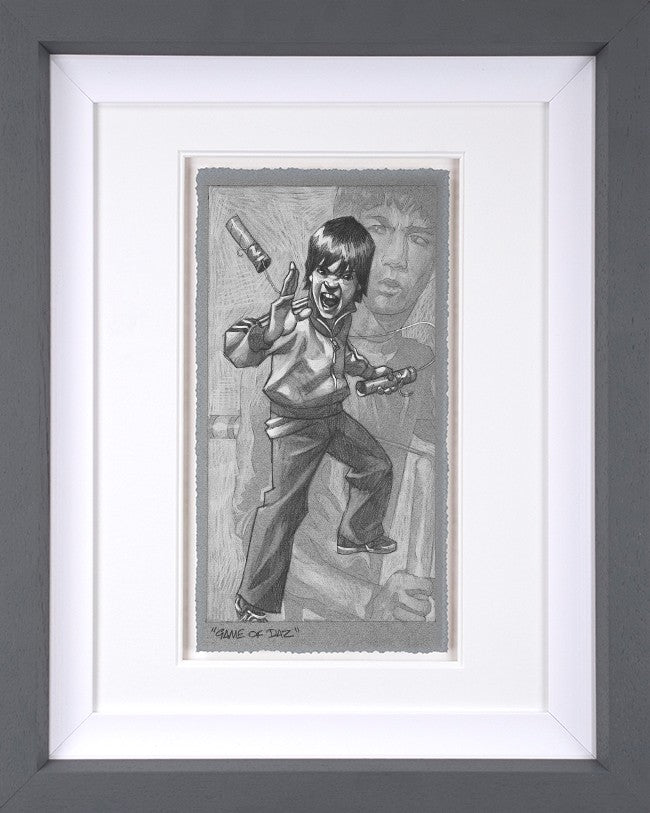Game of Daz Framed Signed Limited Edition Print on Paper by Artist Craig Davison