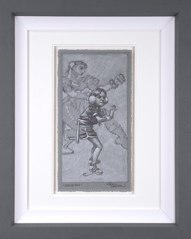Game On Framed Signed Limited Edition Print on Paper by Artist Craig Davison