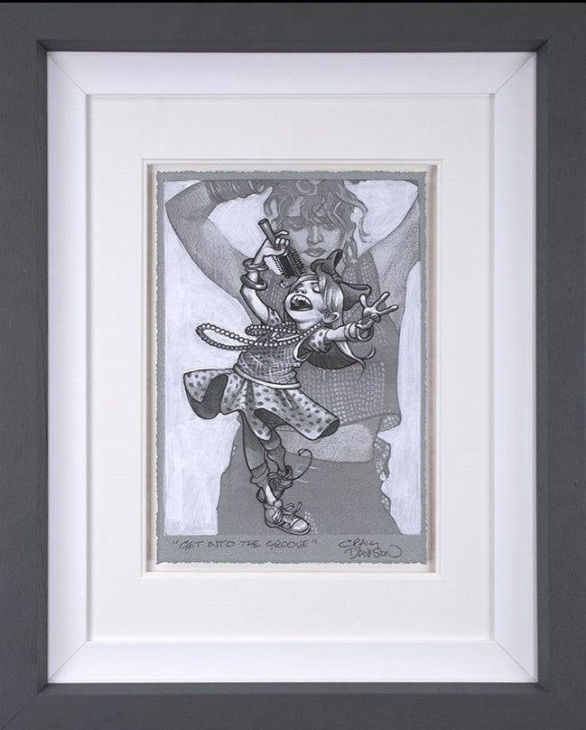 Get Into The Groove Framed Signed Limited Edition Print on Paper by Artist Craig Davison