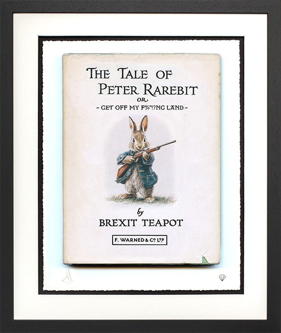 Get Off My F%"!?ng Land Framed Signed Limited Edition Print on Paper by Artist JJ Adams