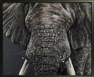 Gino Framed Signed Limited Edition Print on Canvas by Artist Paul Oz
