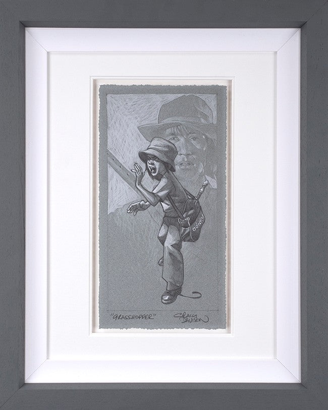Grasshopper Framed Signed Limited Edition Print on Paper by Artist Craig Davison