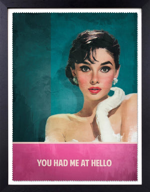 Had Me At Hello Framed Signed Limited Edition Print on Paper by Artist Sam Wolfe